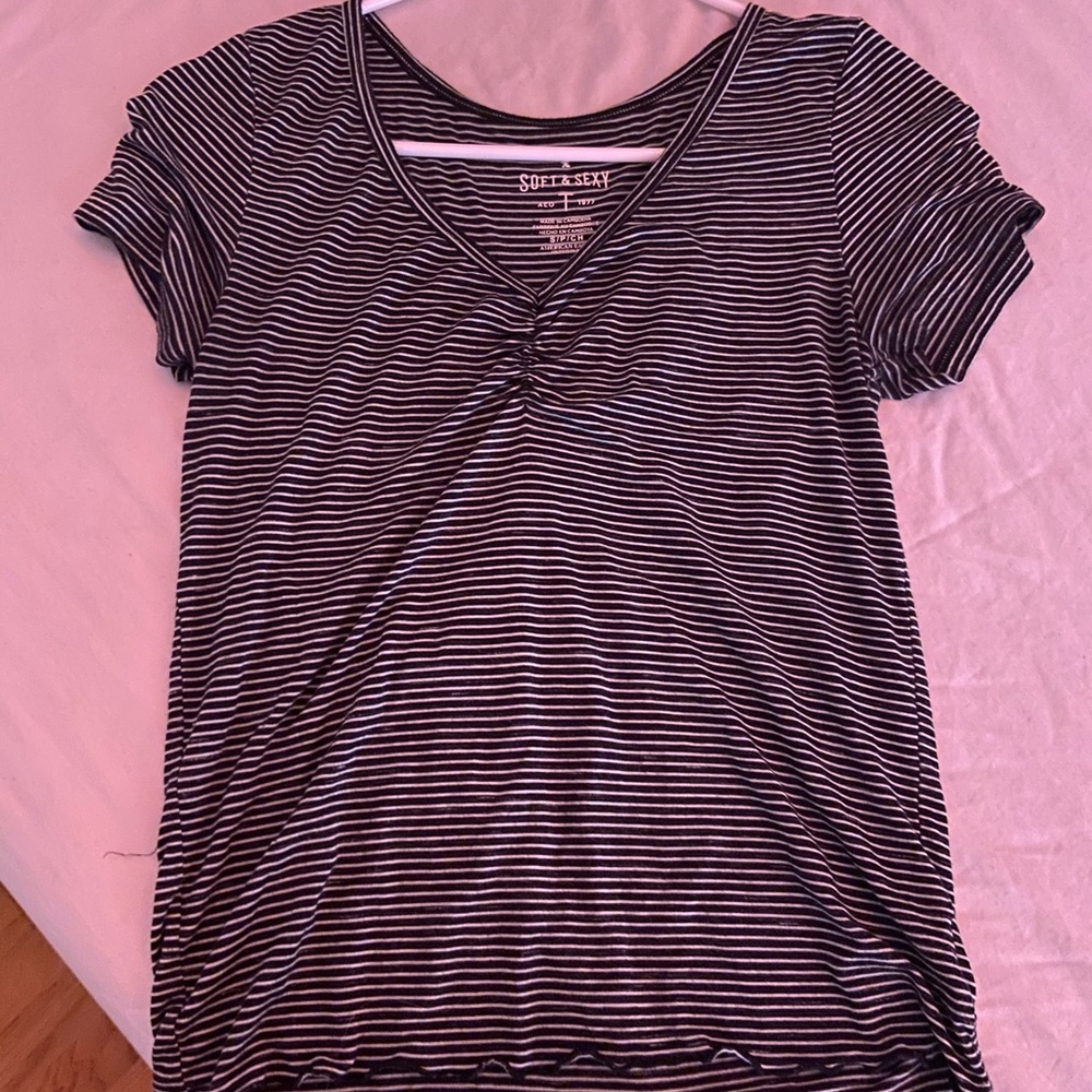 American Eagle Soft and Sexy Striped Tee